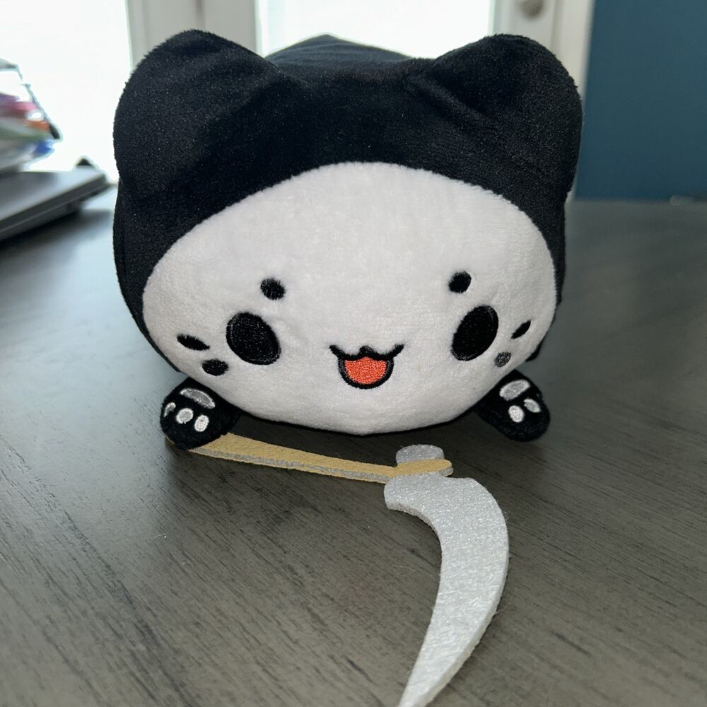 Tasty Peach Meowchi Cat Grim Reaper Plush HTF Halloween Hot Topic 2018 No Tags